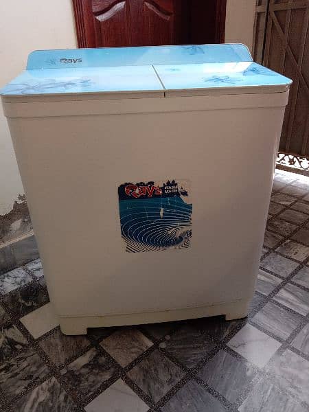 Rays washing machine and dryer plastic body with plastic glass top 5