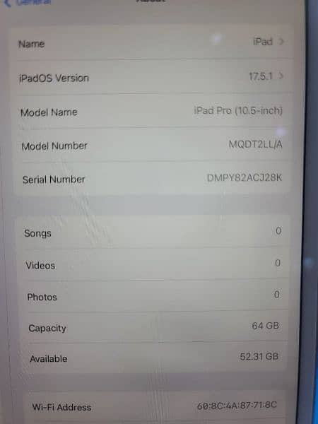 iPad pro 2017 64 GB 10.9 2