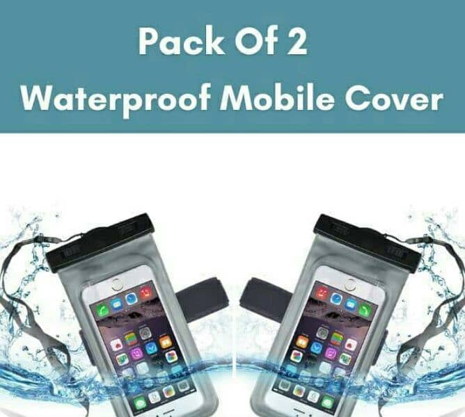 Water Proof Mobile Cover - Pack of 2 0