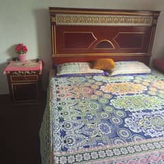 new condition bed with side tables