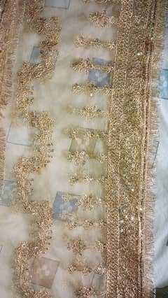 Fancy embroided net dupatta 0