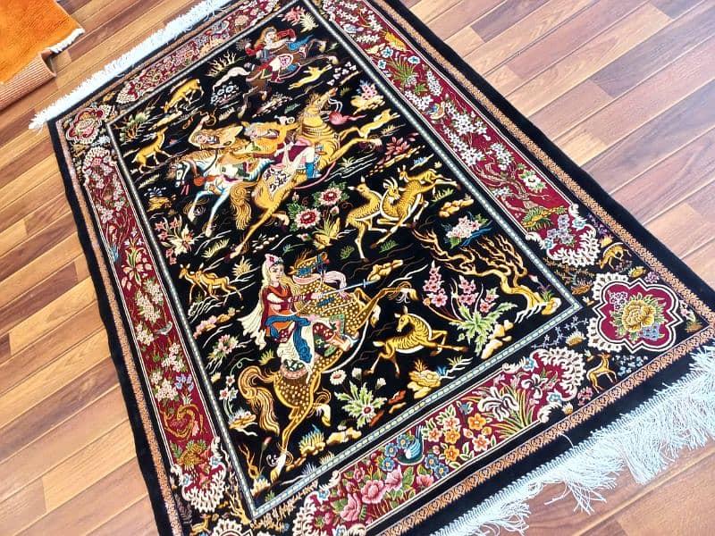 Persian qom silk replica carpets 11