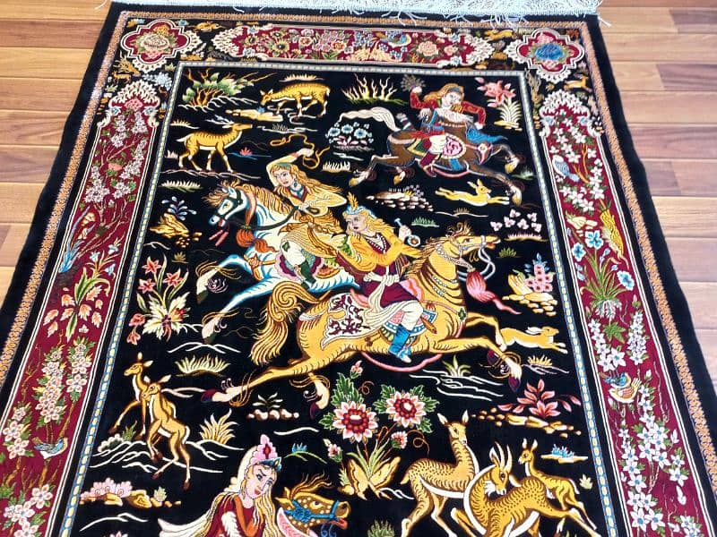 Persian qom silk replica carpets 14