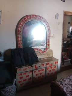 dressing table and showcase