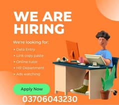 online jobs/full time/part time/simple typing jobs for boys and girls