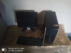 HP Office Pc with monitor complete setup with mouse and keyboard