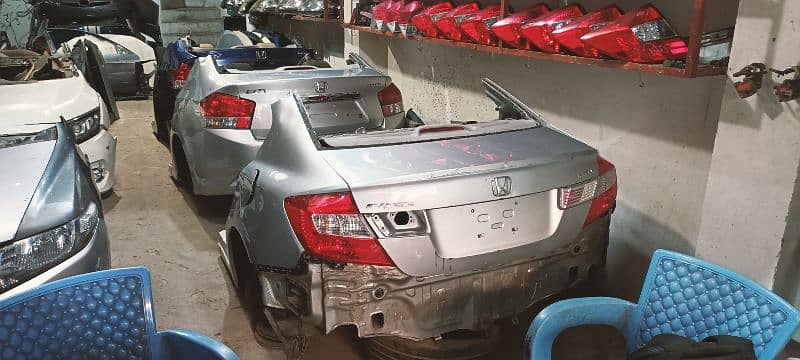 Honda City,Civic Grills,Bonat,side mirrors,Trunks,dashboard,fenders 7