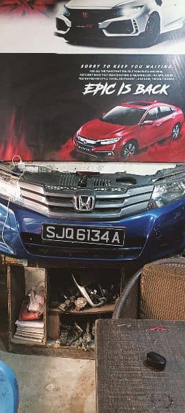 Honda City,Civic Grills,Bonat,side mirrors,Trunks,dashboard,fenders 8