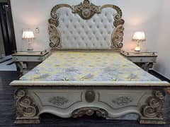 Bed / Bedset / dressing / side tables / fiber / wooden / furniture