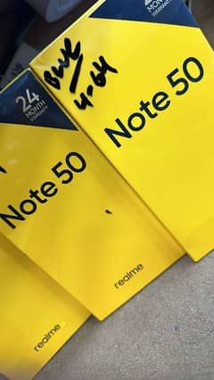 realme note 50 box pack