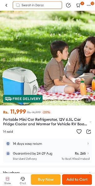 Portable Mini Car Refrigerator, 12V 6.5L Wathsapp O3OO88812OO 1