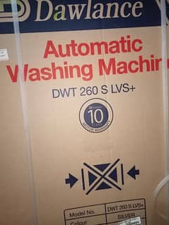 Brand new Dawlance automatic washing machine 10 kg capacity.