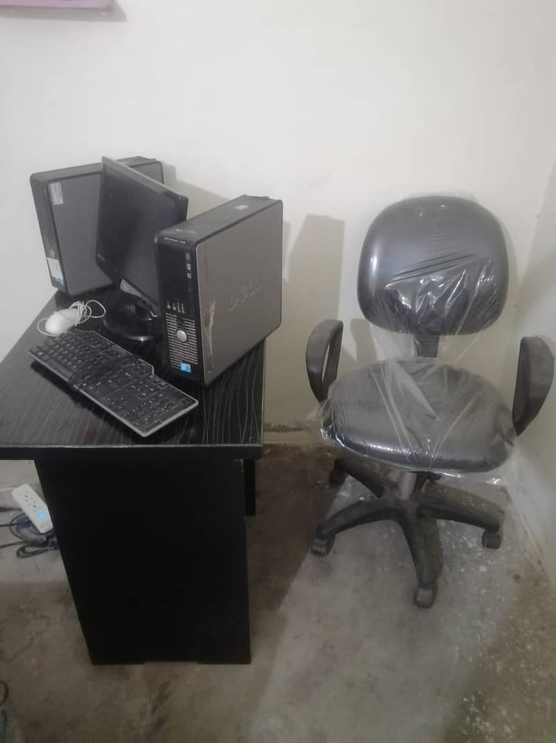 Office Material For Sale Table Chair Computers LED Etc 2