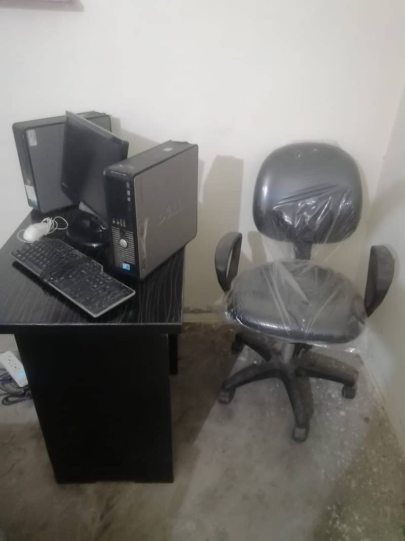 Office Material For Sale Table Chair Computers LED Etc 3