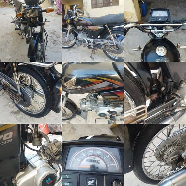 Honda CD70 Black 2022 model Condetion 10 by 9 Everything oky 8