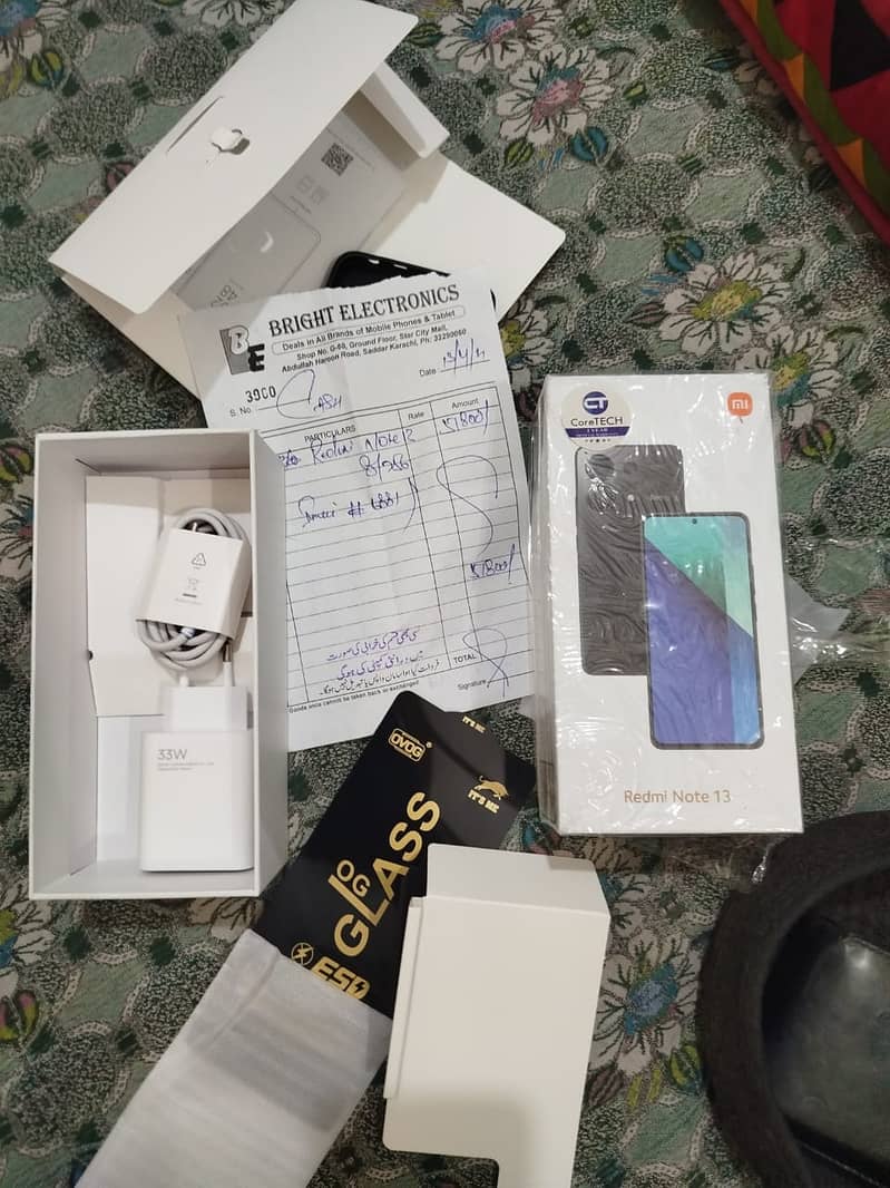 Redmi Note 13 mint condition 8GB 256 GB 6