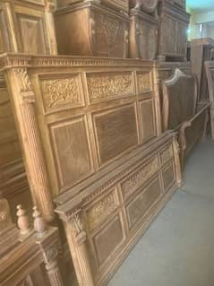 Double bed / bed set / wooden bed / bed / Furniture / king size bed