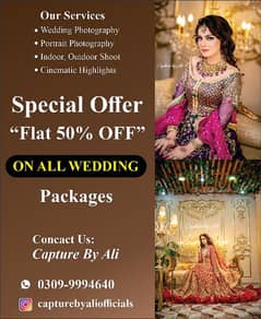 Wedding Bookings are now open at "Flat 50% OFF"

0309-9994640