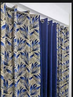 jacquard curtains, blue color, quality good, stuff also good