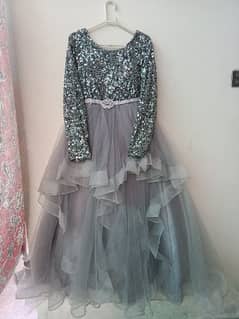 beautiful fancy grey Frock for girls