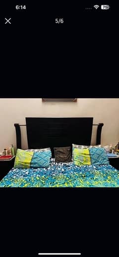 Double Bed with side Table