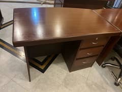 office table / office chair / wooden table / boss chair