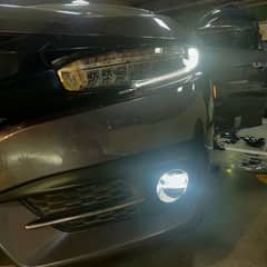 Honda Civic X DLAA led fog lamps