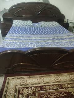 Solid Wooden Bed with Molty foam mattress