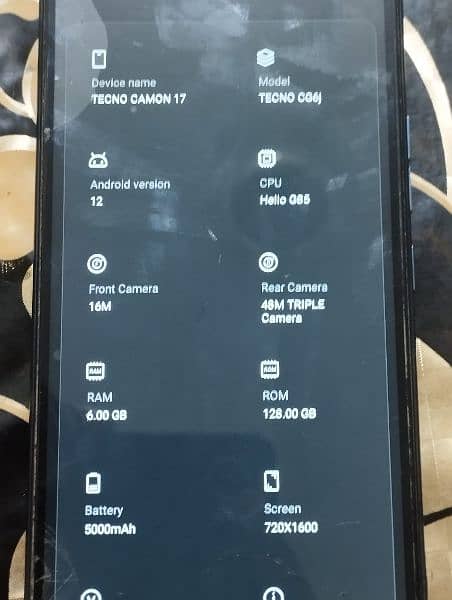 Tecno cammon 17 6/128gb 3