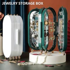 Jewellery Box Organizer With Mirror | Screen Folding Jewellery Box