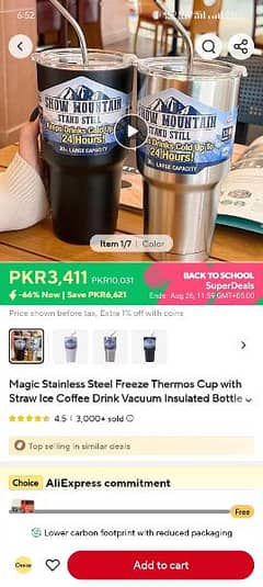 Magic Stainless Steel Freeze Thermos Cup With Straw Ice