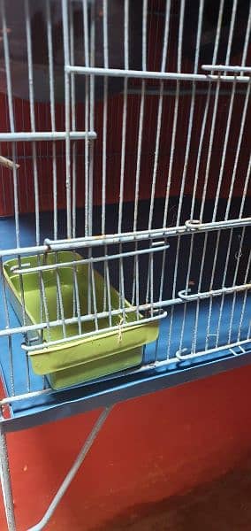 8 portion cage + tray  and food box and water box 1