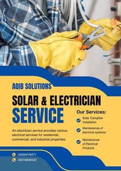 solar installation and home and domestic wirings  k le kra 03284078371