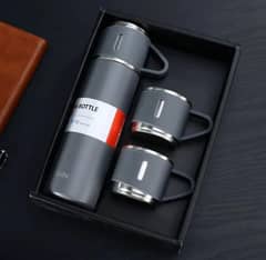 Vacuum Flask Set Steel Water Bottle