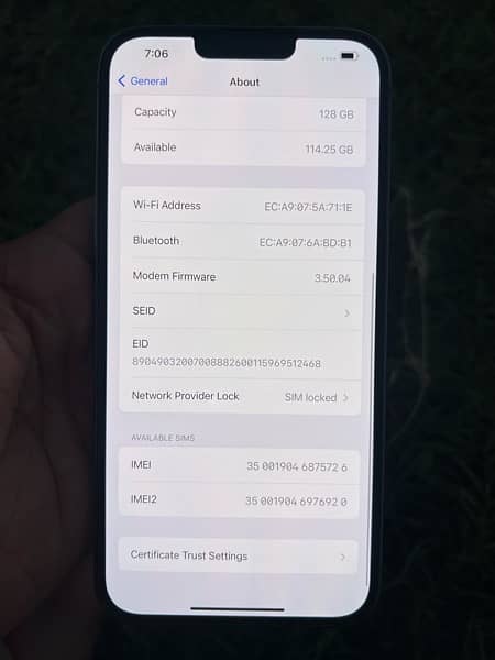 I am sale iPhone 13pro max 128gb jv nan pta waterproof 5