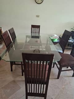 HARDWOOD DINING TABLE