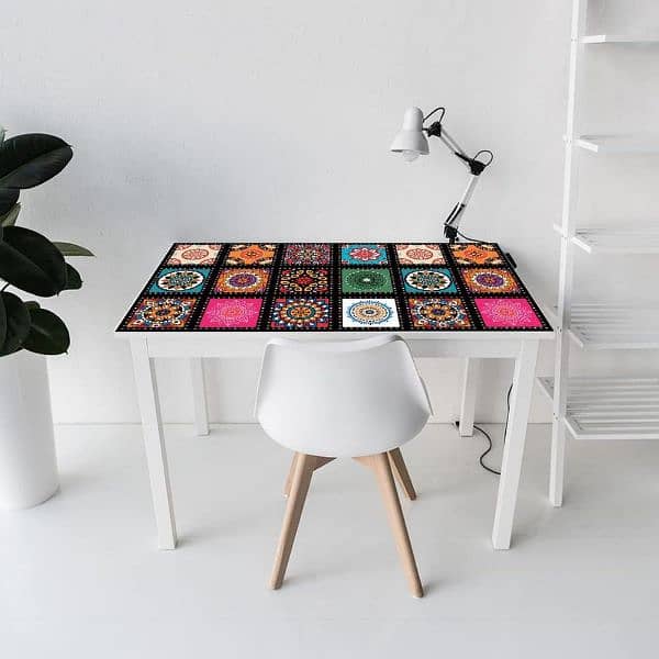 beautiful colourful mandala self adhesive tile stickers 2