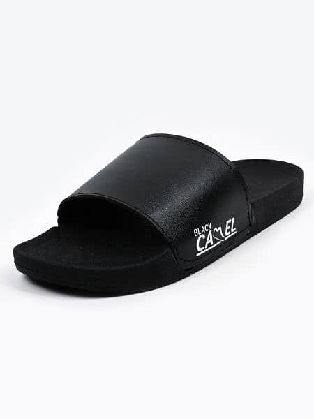 Black Camel slippers For Men Slides For Men black 1