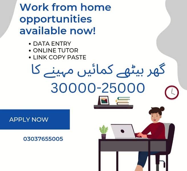 Online Part time/full time/home job/Assignments/Typing/Data entry/Ads 0