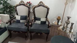 Pure Chinioti Sofa Chairs Set with Table