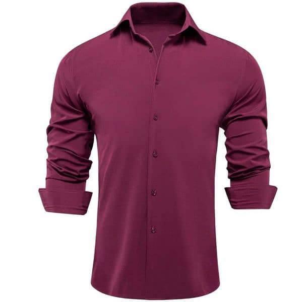 mens Collar shirt| Cotton Plain  shirt For Sale 1