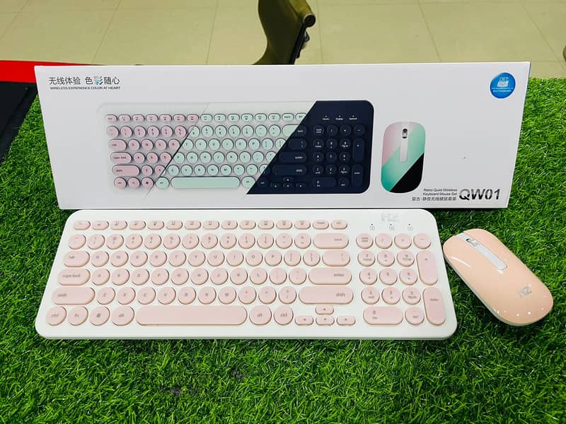 Wireless Keyboard And Mouse Retro QW01 0