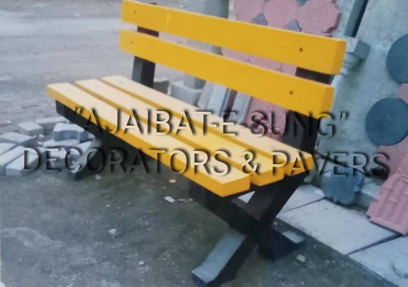 - CONCRETE CHIPS BENCHES , TABLES , CHAIRS , FOUNTAIN , TUFF PAVER ETC 1