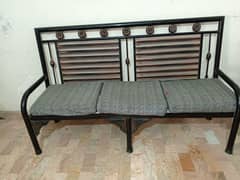 iron 3 seater sofa set