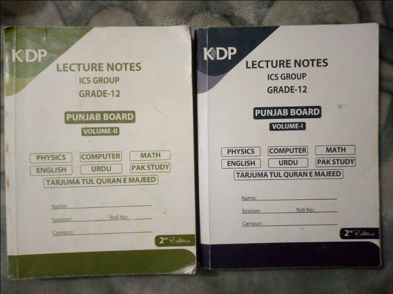 Notes for 2nd year 10