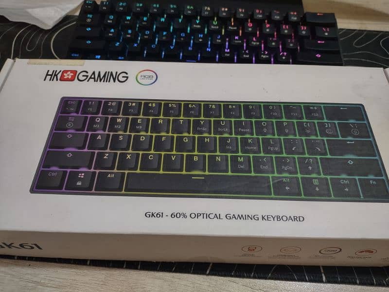 HK Gaming Gk61 optical rgb keyboard 3