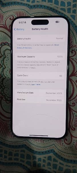 Iphone 15 pro 128 Gb 100% health 10/10 5