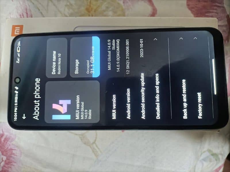 redmi note10 6/128 with box sirf box ha condition 10/9 good battery 2