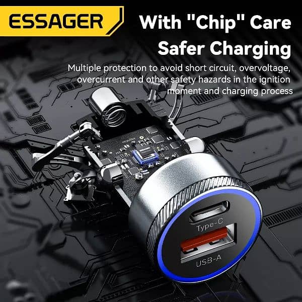 Car Charger Super Fast 54W 3