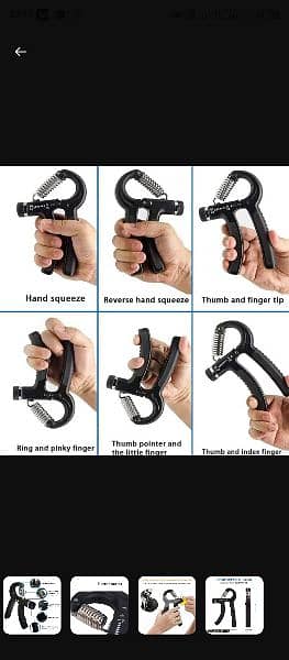 Adjustable Rubber Hand Gripper 1